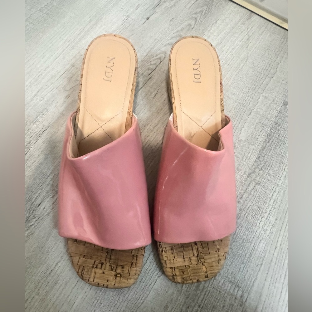 NDIJ Pink Platform Mules with Cork Sole